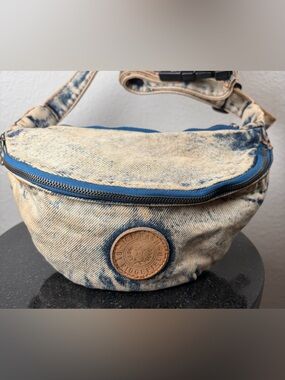 Vintage Acid Wash Denim Fanny Pack Bag by Ridgefield